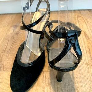 Joan & David Circa Classic Black Suede Heels